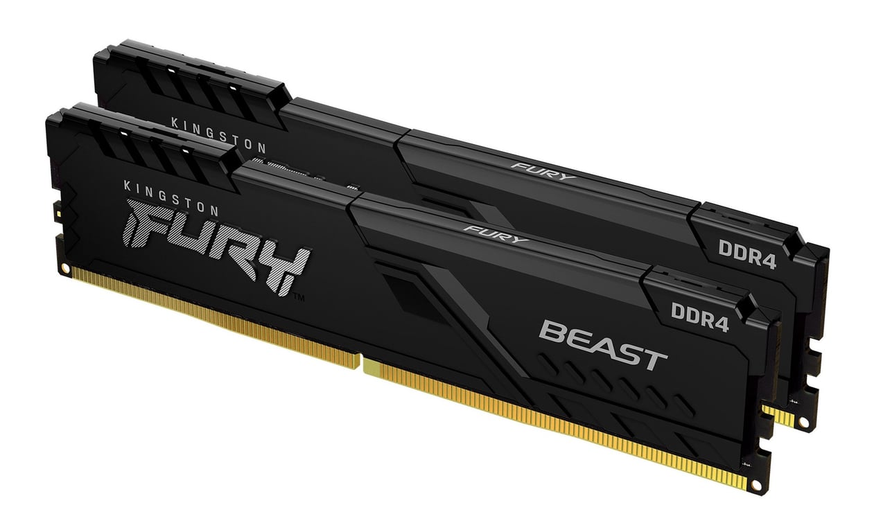 Kingston Technology FURY Beast 16Go 3200MT/s DDR4 CL16 DIMM (Kit de 2) Black - Excellent état Parfait état Kingston reconditionné disponible sur Pixmania