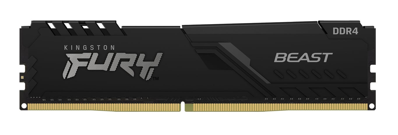 Kingston Technology FURY Beast 32Go 3200MT/s DDR4 CL16 DIMM Black - Excellent état Parfait état Kingston reconditionné disponible sur Pixmania