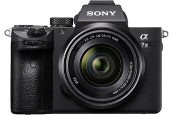 Kit Alpha 7 III Noir + Objectif FE 28-70 mm f/3,5-5,6 OSS II Noir Bon état Sony reconditionné disponible sur Darty