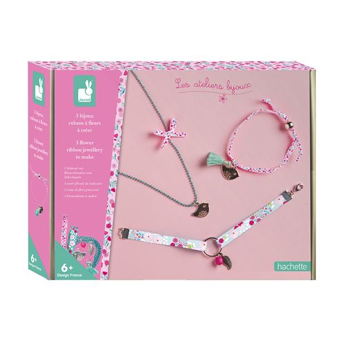 Kit créatif Janod 3 bijoux rubans a fleurs à créer État correct reconditionné disponible sur Fnac