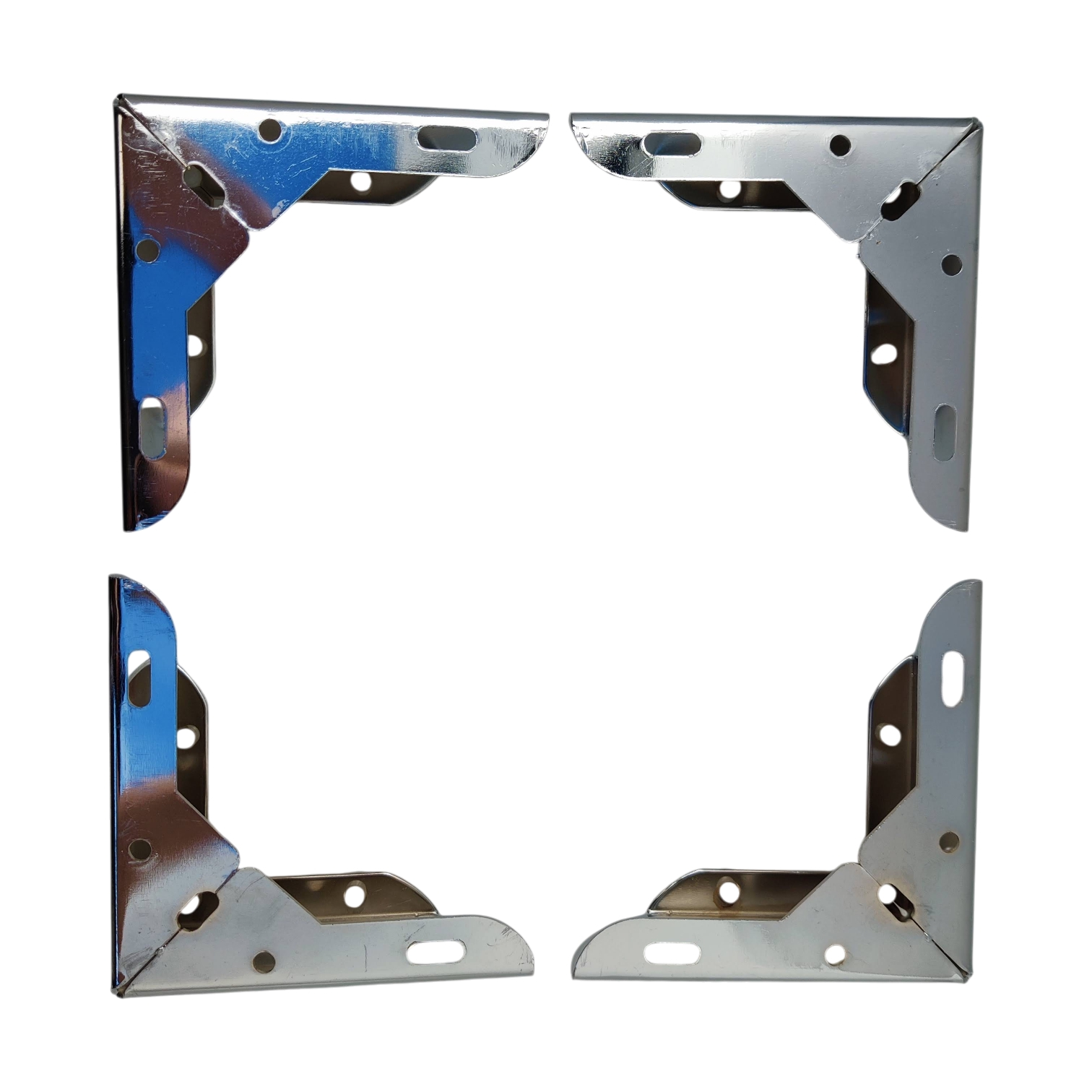 Voir photo 2 de Kit de 4 pieds de meuble chromé, hauteur 5cm Kit de 4 pieds de meuble chromé, hauteur 5cm Parfait état reconditionné photo 2