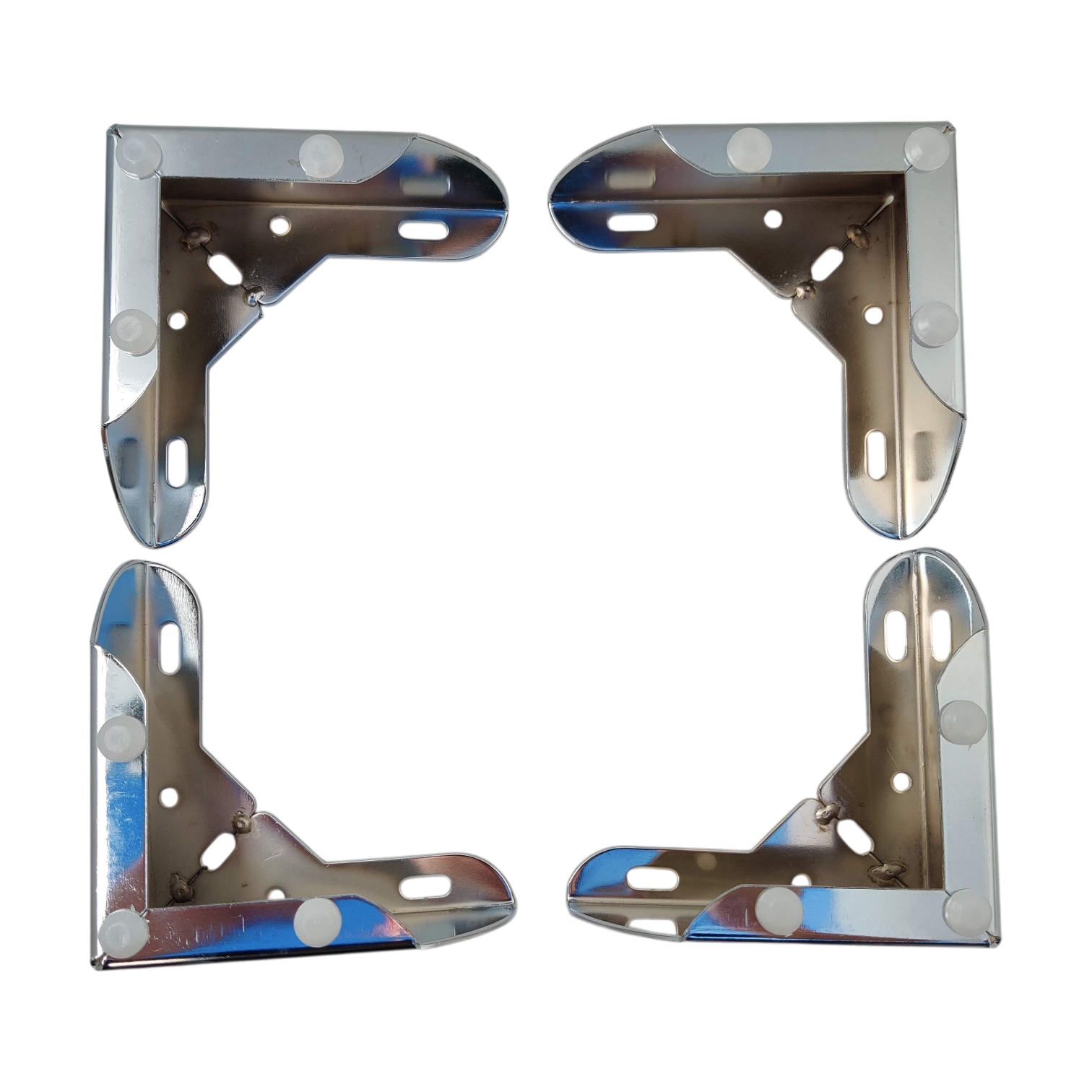 Voir photo 3 de Kit de 4 pieds de meuble chromé, hauteur 5cm Kit de 4 pieds de meuble chromé, hauteur 5cm Parfait état reconditionné photo 3