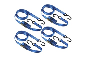 Kit de 4 sangles d'arrimage 4367EURDAT avec crochets et cliquet - 5 m x 25 mm - Bleu Bon état Master Lock reconditionné disponible sur Darty | Dero