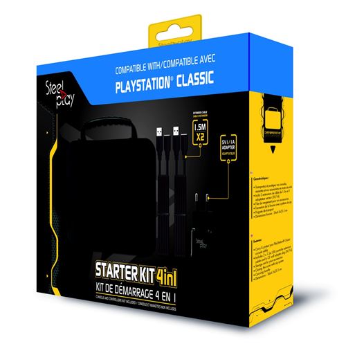 Kit de démarrage 4-en-1 Steelplay Noir pour PlayStation Classic État correct Steelplay reconditionné disponible sur Fnac