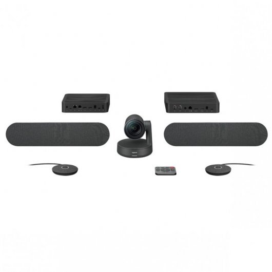 Kit de vidéoconférence Logitech Rally Plus Caméra PTZ Ultra HD 4K USB-C 3.0 - 2x haut-parleur ave - Excellent état Parfait état reconditionné disponible sur Pixmania