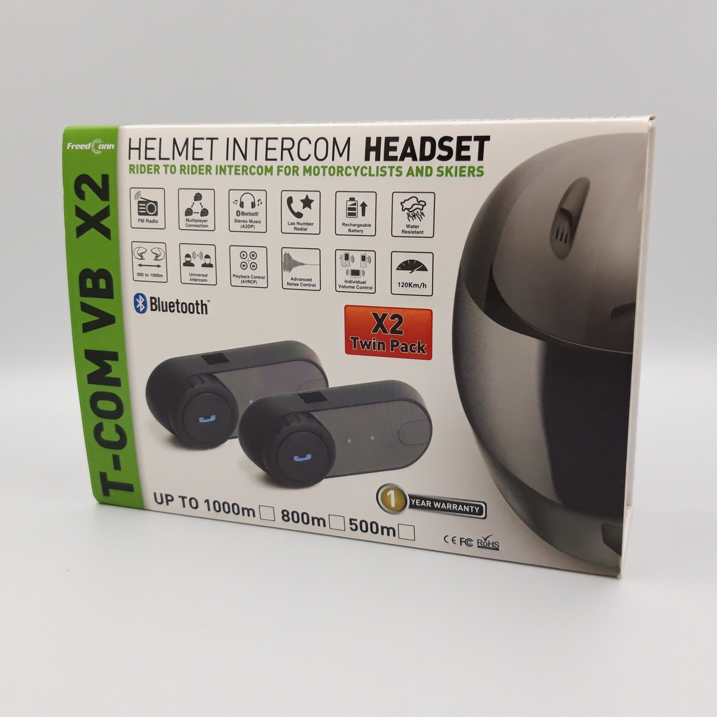 Voir photo 4 de Kit pour casque Moto avec Bluetooth, HELMET Intercom Headset T-Com VB x2, Complet. Kit pour casque Moto avec Bluetooth, HELMET Intercom Headset T-Com VB x2, Complet. Très bon état reconditionné photo 4