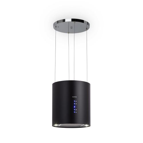 Klarstein Barett - Hotte - hotte îlot - largeur : 35 cm - profondeur : 35 cm - recyclage - noir État correct Klarstein reconditionné disponible sur Fnac