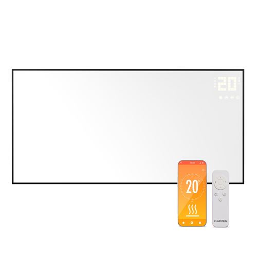Klarstein Chauffage infrarouge Smart Radiateur infrarouge 130 x 65 cm Application 770 W Blanc État correct N/A reconditionné disponible sur Fnac