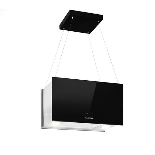 Klarstein Kronleuchter L - Hotte - hotte îlot - largeur : 60 cm - profondeur : 35 cm - recyclage - noir État correct Klarstein reconditionné disponible sur Fnac