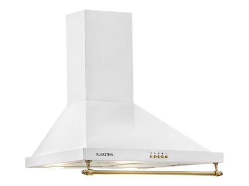 Klarstein Montblanc 60 - Hotte - hotte décorative - largeur : 60 cm - profondeur : 50 cm - extraction et recirculation (avec kit de recirculation supplémentaire) - blanc État correct Klarstein reconditionné disponible sur Fnac