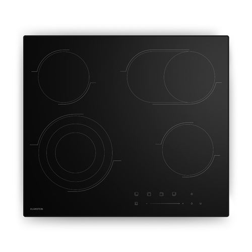 Klarstein Plaque Vitrocéramique 4 Feux 60 cm 6700 W Commande Tactile Minuterie 9 Niveaux Table de Cuisson État correct reconditionné disponible sur Fnac
