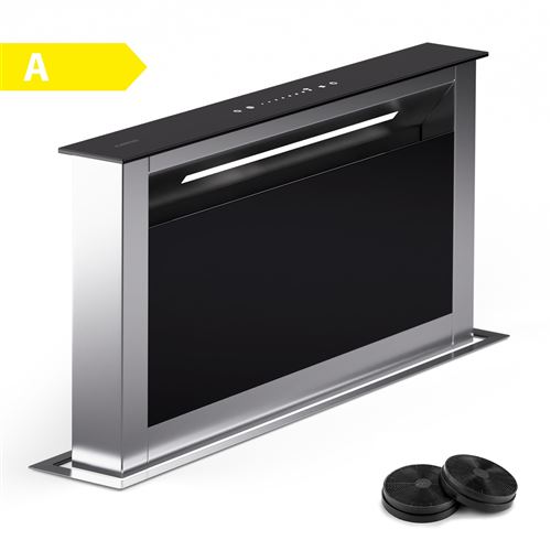 Klarstein Royal Flush Eco Slim Hotte escamotable 60 cm évacuation/air recyclé 576 m³/h LED & Commande tactile État correct N/A reconditionné disponible sur Fnac
