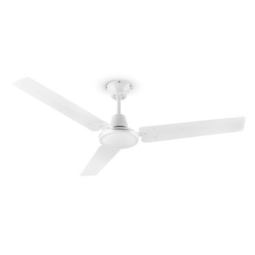 Klarstein Spin Doctor ventilateur de plafond 122 cm 55 W 3 pales inox - blanc État correct Klarstein reconditionné disponible sur Fnac