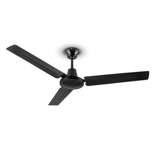 Klarstein Spin Doctor ventilateur de plafond 122 cm 55 W 3 pales inox - noir État correct Klarstein reconditionné disponible sur Fnac
