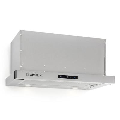 Klarstein Vinea Hotte murale escamotable plate 60cm - Jusqu'à 610m³/h - Eclairage halogène- Classe A - argent État correct Klarstein reconditionné disponible sur Fnac