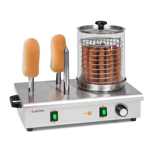 Klarstein Wurstfabrik Pro 600 Machine à hot dogs 600W - Capacité 5L - Verre & inox État correct Klarstein reconditionné disponible sur Fnac