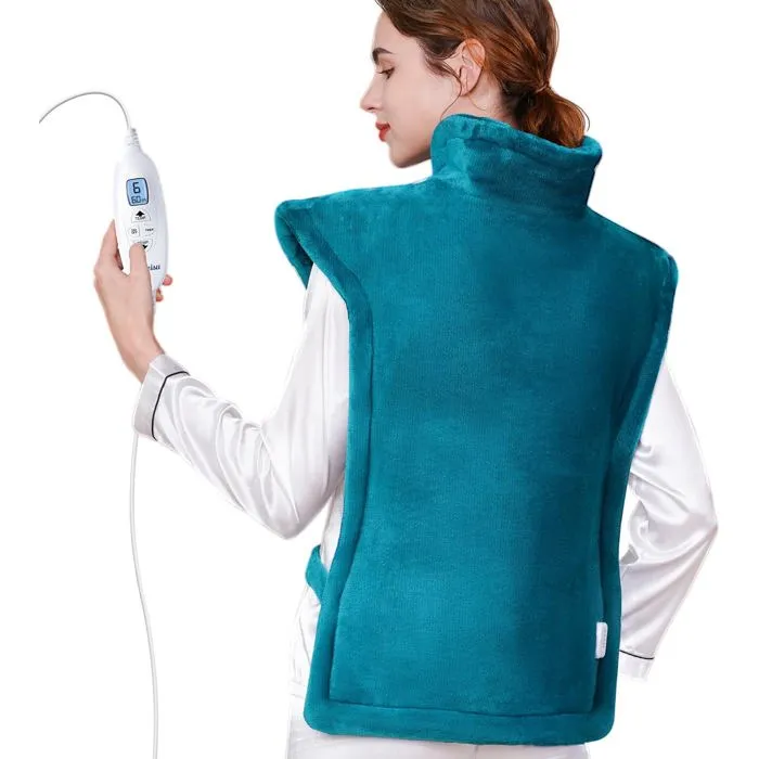KNQZE gilet chauffant cervicales + ceinture lombaire soulage cou/épaules/dos 10 niveaux minuterie 4 positions lavable machine refurbished reconditionné disponible sur Cdiscount Seconde Vie