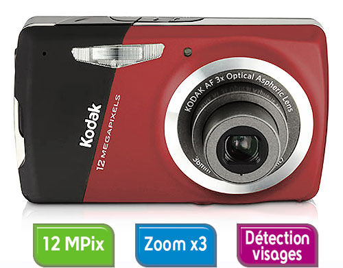 Kodak EasyShare M530 Rouge État correct Kodak reconditionné disponible sur Fnac