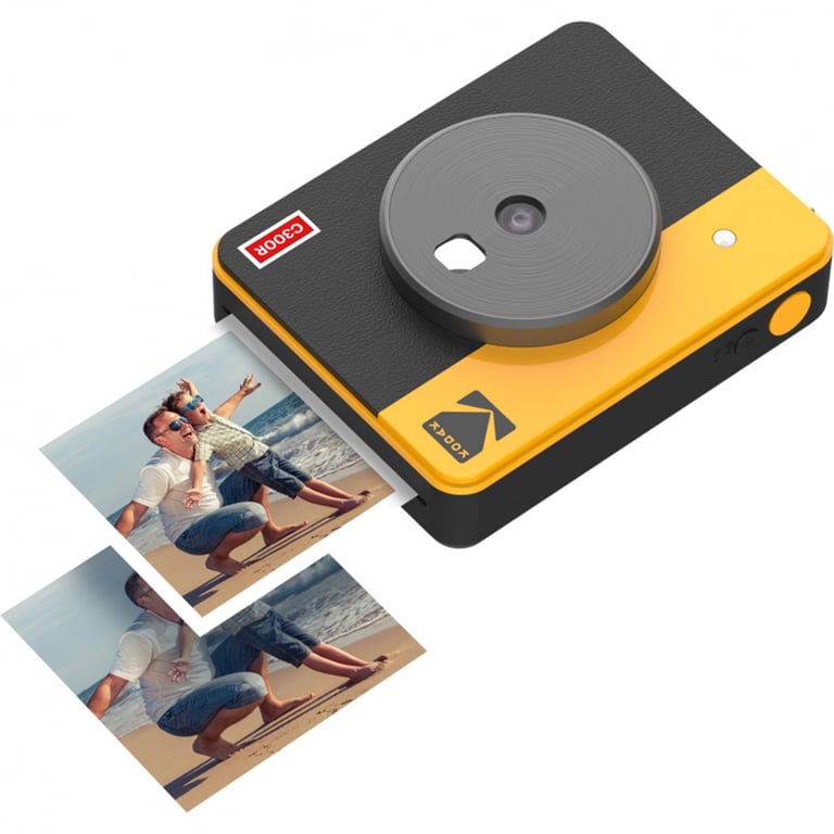 Kodak Mini Shot Combo 3 Retro gelb 76,2 x 76,2 mm CMOS Jaune - Excellent état Parfait état Kodak reconditionné disponible sur Pixmania