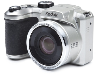 Kodak PIXPRO AZ251 1/2.3 Appareil photo Bridge 16 MP CCD (dispositif à transfert de charge) 4608 x 3456 pixels Noir, Argent - Excellent état Parfait état Kodak reconditionné disponible sur Pixmania | Dero