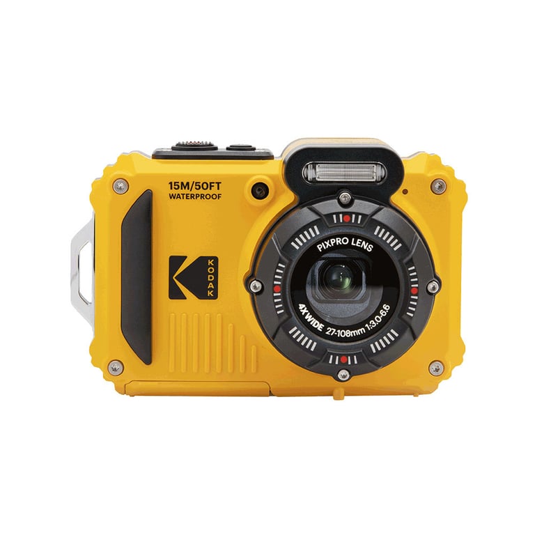 Kodak PIXPRO WPZ2 Appareil photo compact 16.76MP BSI CMOS Wi-Fi GPS Jaune 4x zoom optique Full HD 1080p - Excellent état Parfait état Kodak reconditionné disponible sur Pixmania