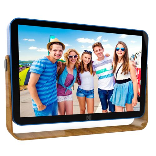 KODAK RWF108V - Cadre Photo Numerique 10 pouces (Wifi, ecran tactile 1280x800, Photo/Video/Musique/Calendrier/Horloge/Meteo, 32GB, Batterie, Prise Secteur) Rose État correct reconditionné disponible sur Fnac