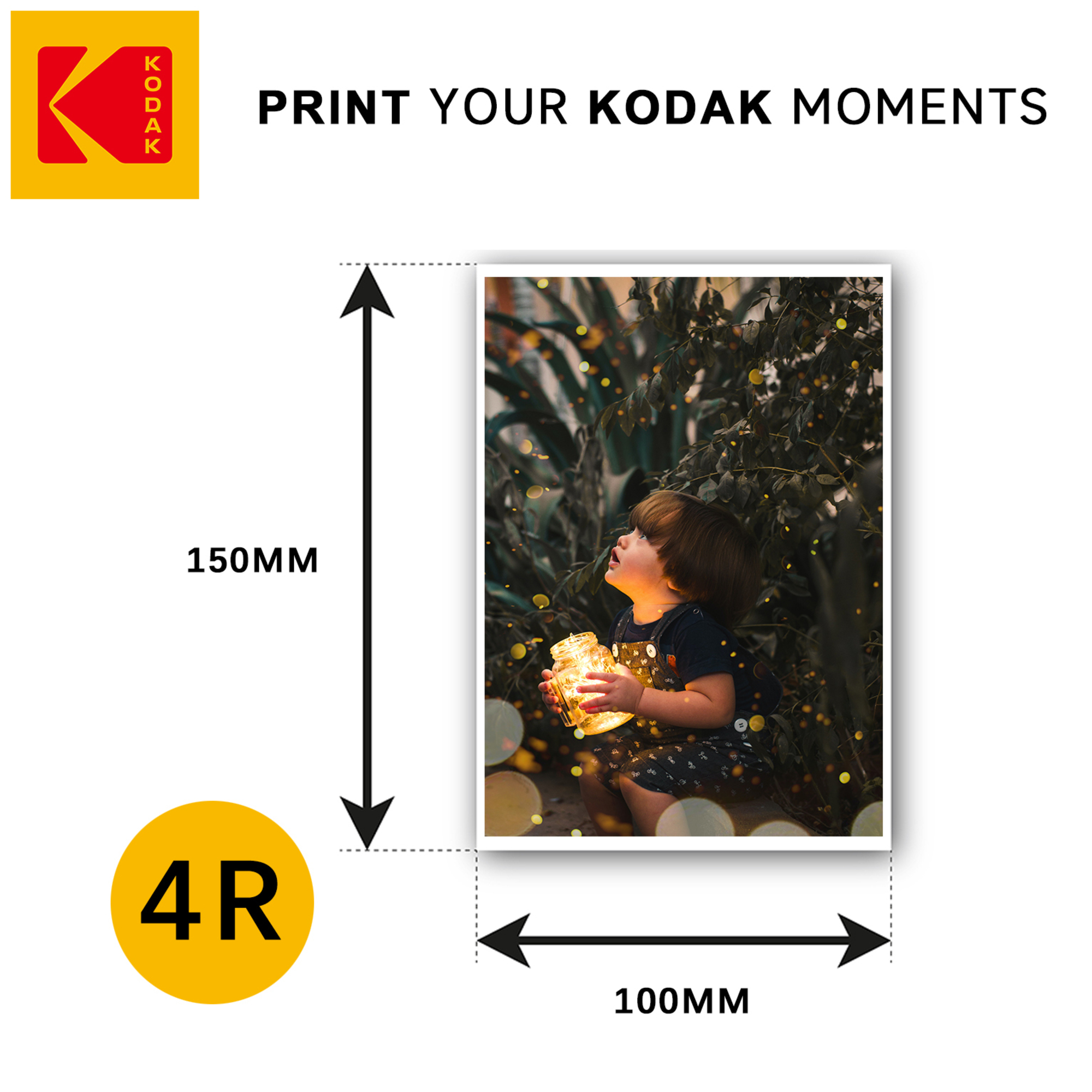KODAK Snapshot Photo Paper - Papiers Photo Instantanés, Finition Brillante, Pack de 100 Feuilles de Papier Photo, Format 102 x 152mm, 180 gsm, Compatible avec Imprimantes Jet d'Encre - Excellent état Parfait état Kodak reconditionné photo 2 | Dero