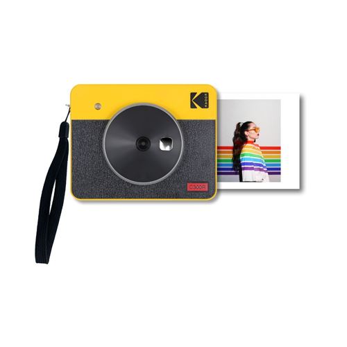 KODAK Square Cam & Print C300Retro Yellow: Imprimez l'Instant en Style Retro avec des Photos 4Pass (3" x 3") depuis Votre Appareil Mobile État correct Kodak reconditionné disponible sur Fnac