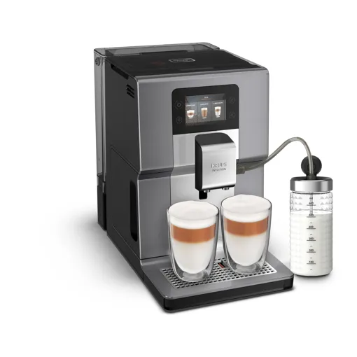 Krups Intuition Preference+ EA875E10 - Machine à café automatique avec mousseur à lait - 15 bar - chrome occasion reconditionné disponible sur Rakuten