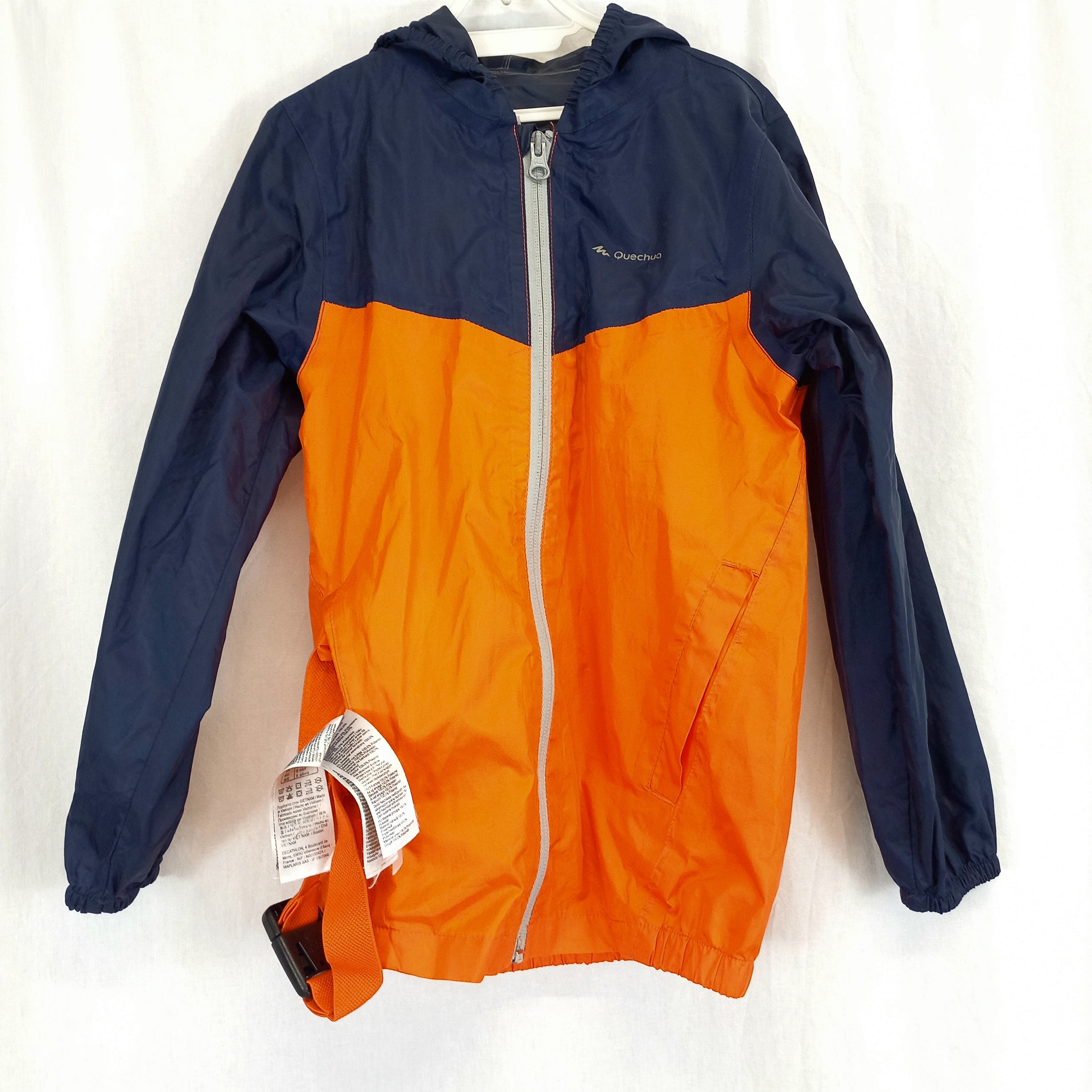 Voir photo 4 de Kway marine et orange T6A "quechua" Kway marine et orange T6A "quechua" Parfait état reconditionné photo 4