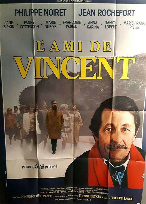 L'Ami de Vincent - Philippe Noiret, Jean Rochefort - 116x158cm - Affiche de cinéma originale pliée État correct reconditionné disponible sur Fnac