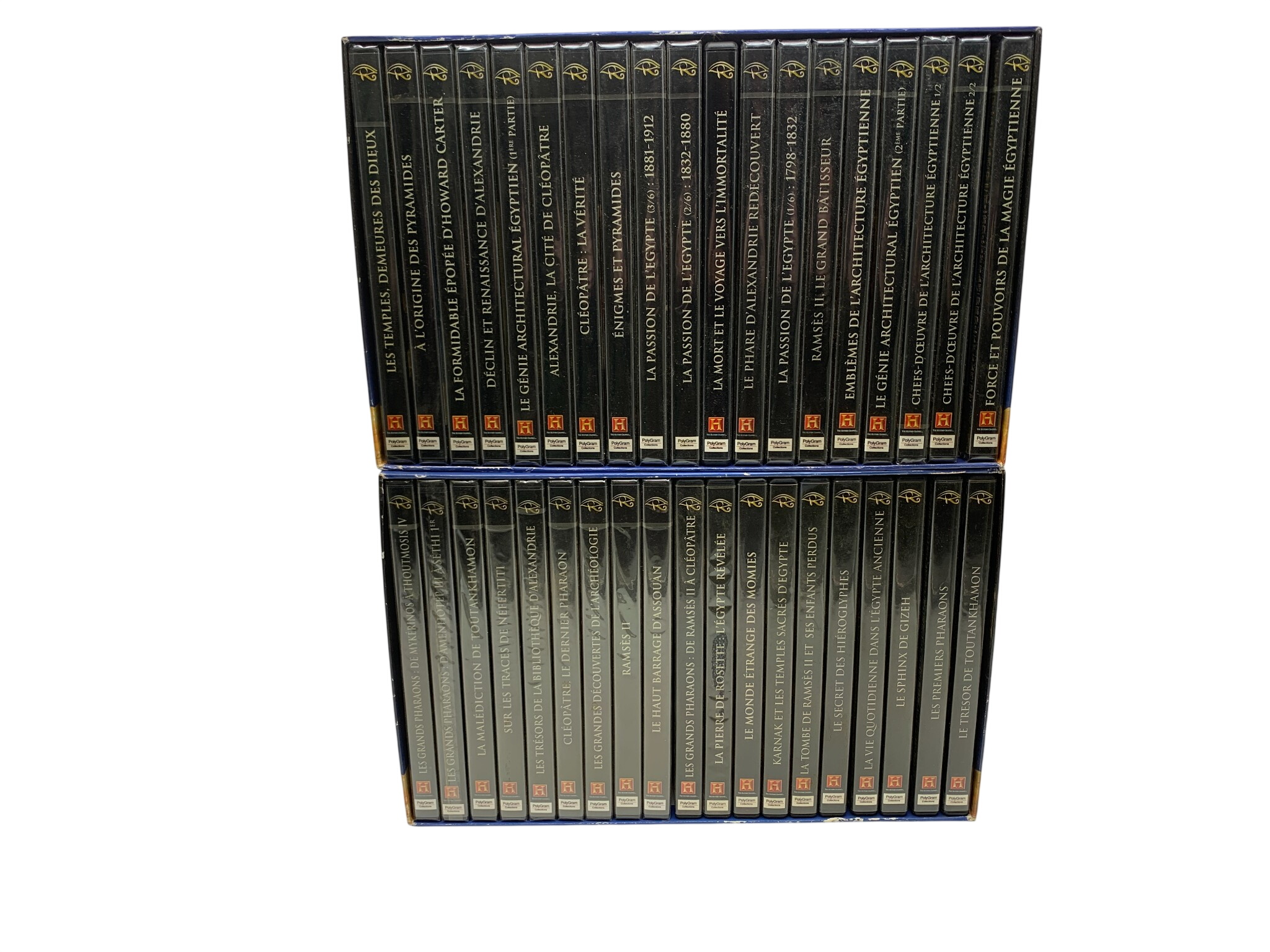 L'Égypte des pharaons - 2 coffrets de 20 DVD Très bon état - 100,00 € L'Égypte des pharaons - 2 coffrets de 20 DVD Très bon état reconditionné disponible sur Label Emmaüs