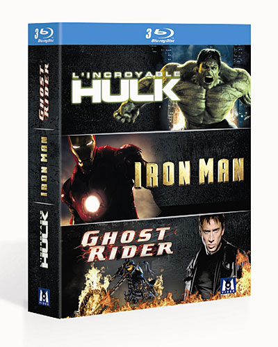 L'Incroyable Hulk - Iron Man - Ghost Rider - Coffret Marvel - Blu-Ray État correct reconditionné disponible sur Fnac