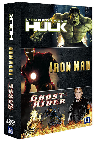 L'Incroyable Hulk - Iron Man - Ghost Rider - Coffret Marvel État correct reconditionné disponible sur Fnac