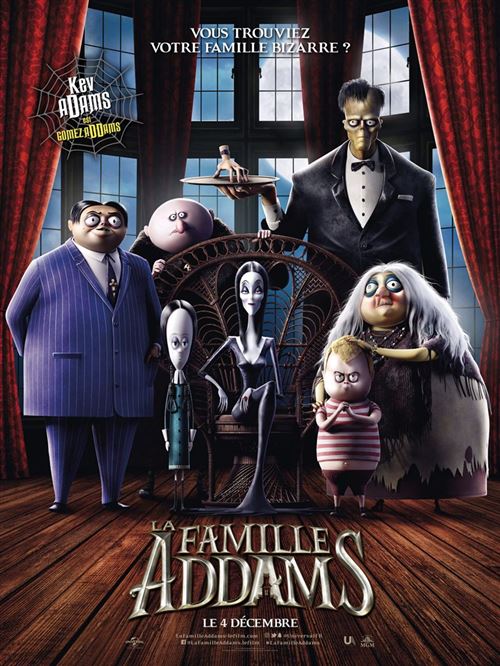 La Famille Adams - 2019 - Mélanie Bernier, Kev Adams - 40x60cm - Affiche de cinéma originale pliée État correct N/A reconditionné disponible sur Fnac