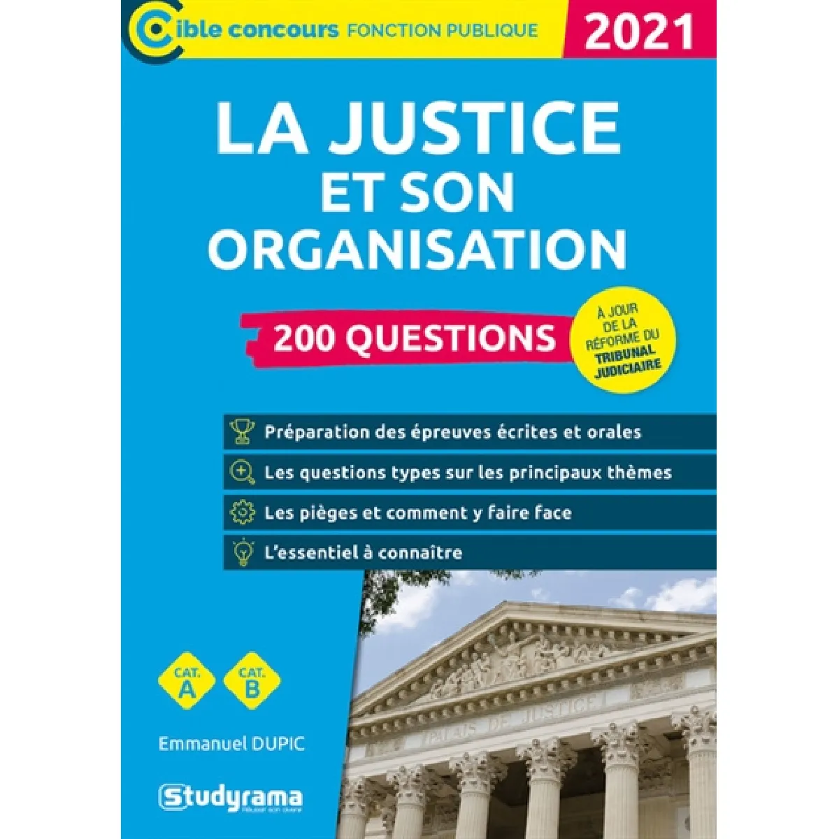 La justice et son organisation : 200 questions, cat. A, cat. B : 2021 État correct - 10,50 € La justice et son organisation : 200 questions, cat. A, cat. B : 2021 État correct N/A (Il ne s'agit pas d'une marque reconditionné disponible sur Rue du Commerce Seconde Vie