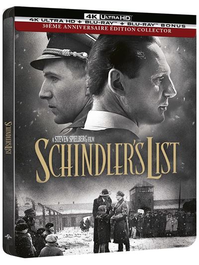 La Liste de Schindler 30ème Anniversaire Édition Limitée SteelBook® Blu-ray 4K Ultra HD État correct - 79,23 € La Liste de Schindler 30ème Anniversaire Édition Limitée SteelBook® Blu-ray 4K Ultra HD État correct reconditionné disponible sur Fnac