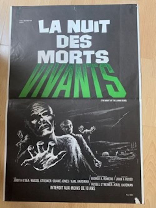 La nuit des Morts Vivants - 1969 - George Roméro - 40x60cm - Affiche de cinéma originale pliée État correct - 69,99 € La nuit des Morts Vivants - 1969 - George Roméro - 40x60cm - Affiche de cinéma originale pliée État correct N/A reconditionné disponible sur Fnac