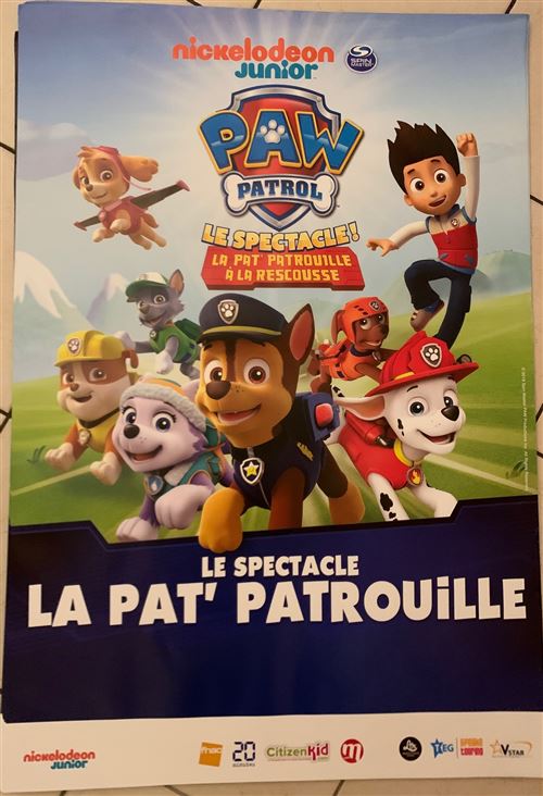 Acheter La Pat' Patrouille - Spectacle - 70x100cm - Affiche État correct - 14,99 € La Pat' Patrouille - Spectacle - 70x100cm - Affiche État correct reconditionné disponible sur Fnac