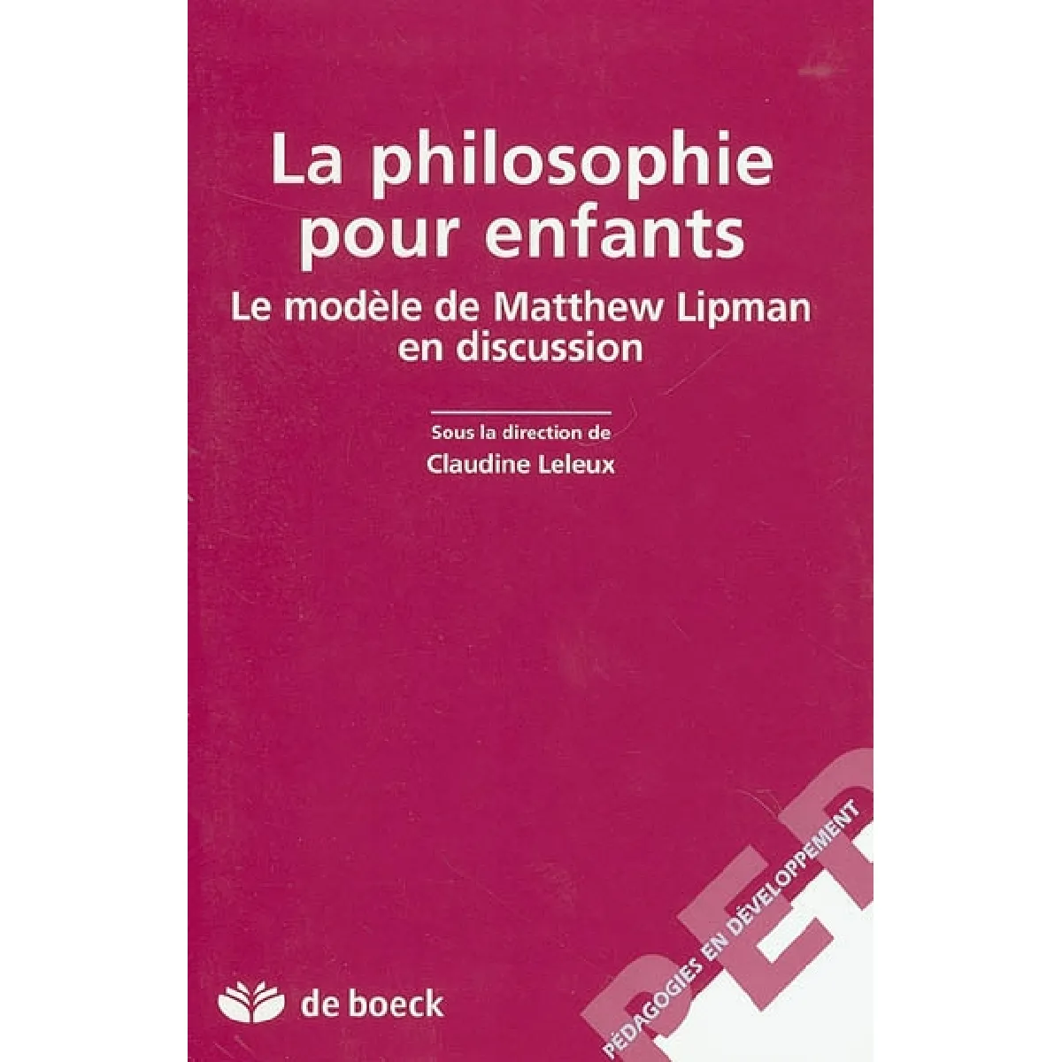 Acheter La philosophie pour enfants : le modèle de Matthew Lipman en discussion État correct - 16,57 € La philosophie pour enfants : le modèle de Matthew Lipman en discussion État correct N/A (Il ne s'agit pas d'une marque reconditionné disponible sur Rue du Commerce Seconde Vie