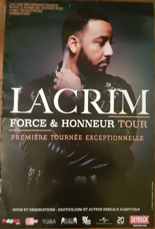 LACRIM - Force & Honneur Tour 2017 - AFFICHE État correct N/A reconditionné disponible sur Fnac | Dero
