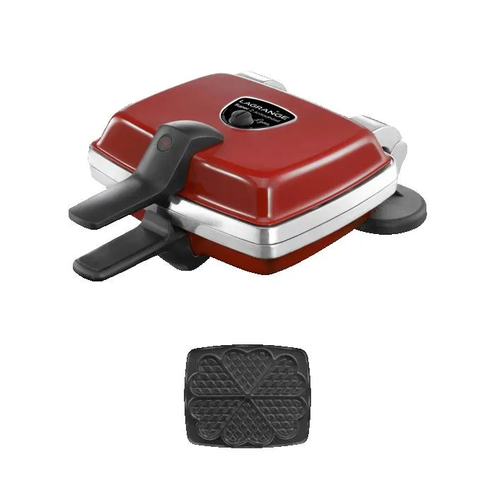 Acheter LAGRANGE Gaufrier Super 2 Plaques gaufres cœurs Antiadhésif Rouge 1000W 039512 Reconditionné - 48,11 € | Dero LAGRANGE Gaufrier Super 2 Plaques gaufres cœurs Antiadhésif Rouge 1000W 039512 Reconditionné N/A reconditionné disponible sur Cdiscount Seconde Vie | Dero
