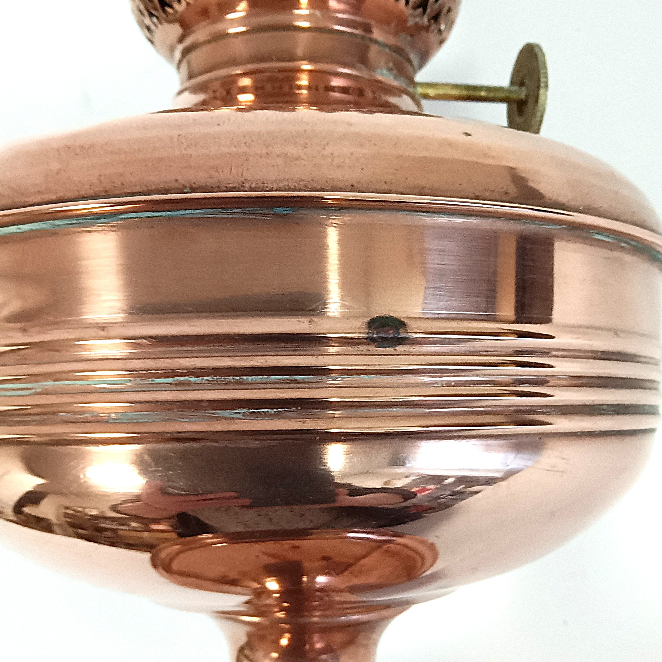 Voir photo 6 de Lampe à huile en cuivre sans verre Lampe à huile en cuivre sans verre État correct reconditionné photo 6