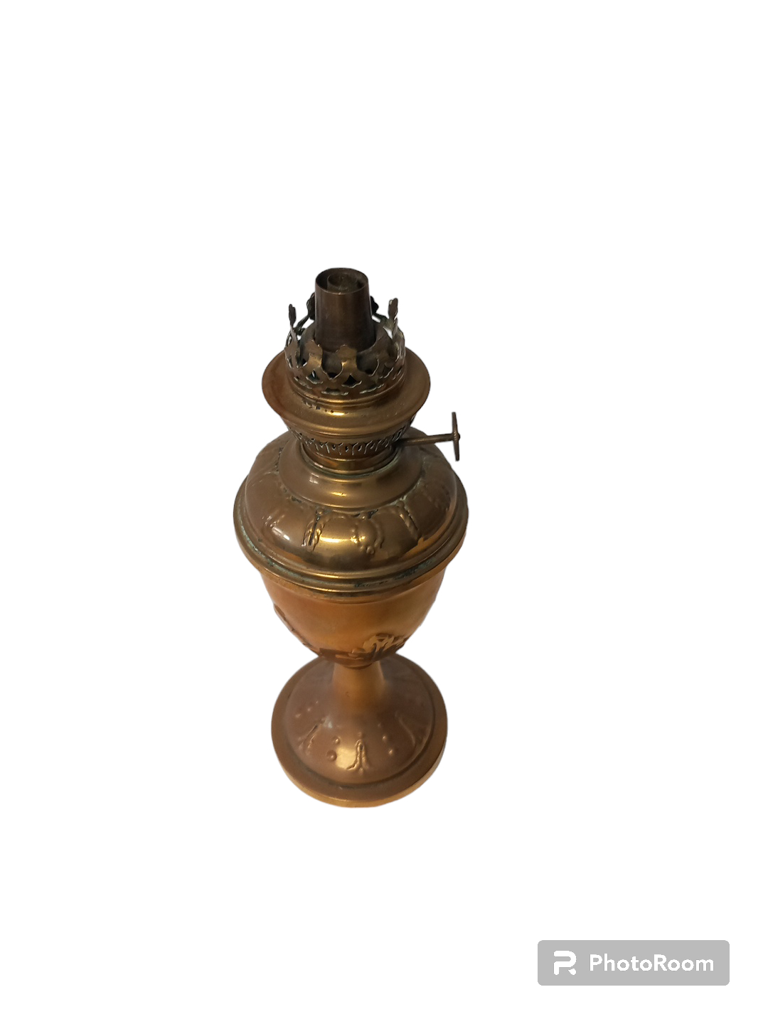 Voir photo 3 de Lampe A Pétrole Vintage En Métal Doré Lampe A Pétrole Vintage En Métal Doré Très bon état reconditionné photo 3