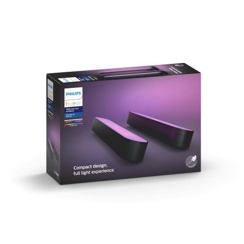 Lampe connectée Philips Hue Play Pack x2 Noir État correct Philips Hue reconditionné disponible sur Fnac