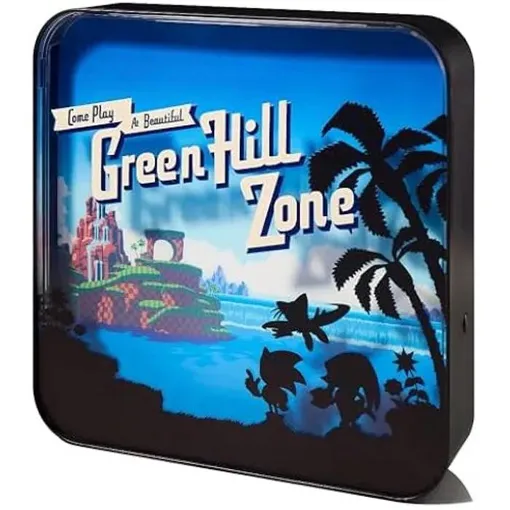 Lampe De Bureau - Numskull - Sonic The Hedgehog - Green Hill Zone - Acrylique - Led Rechargeable Bon état reconditionné disponible sur Rakuten