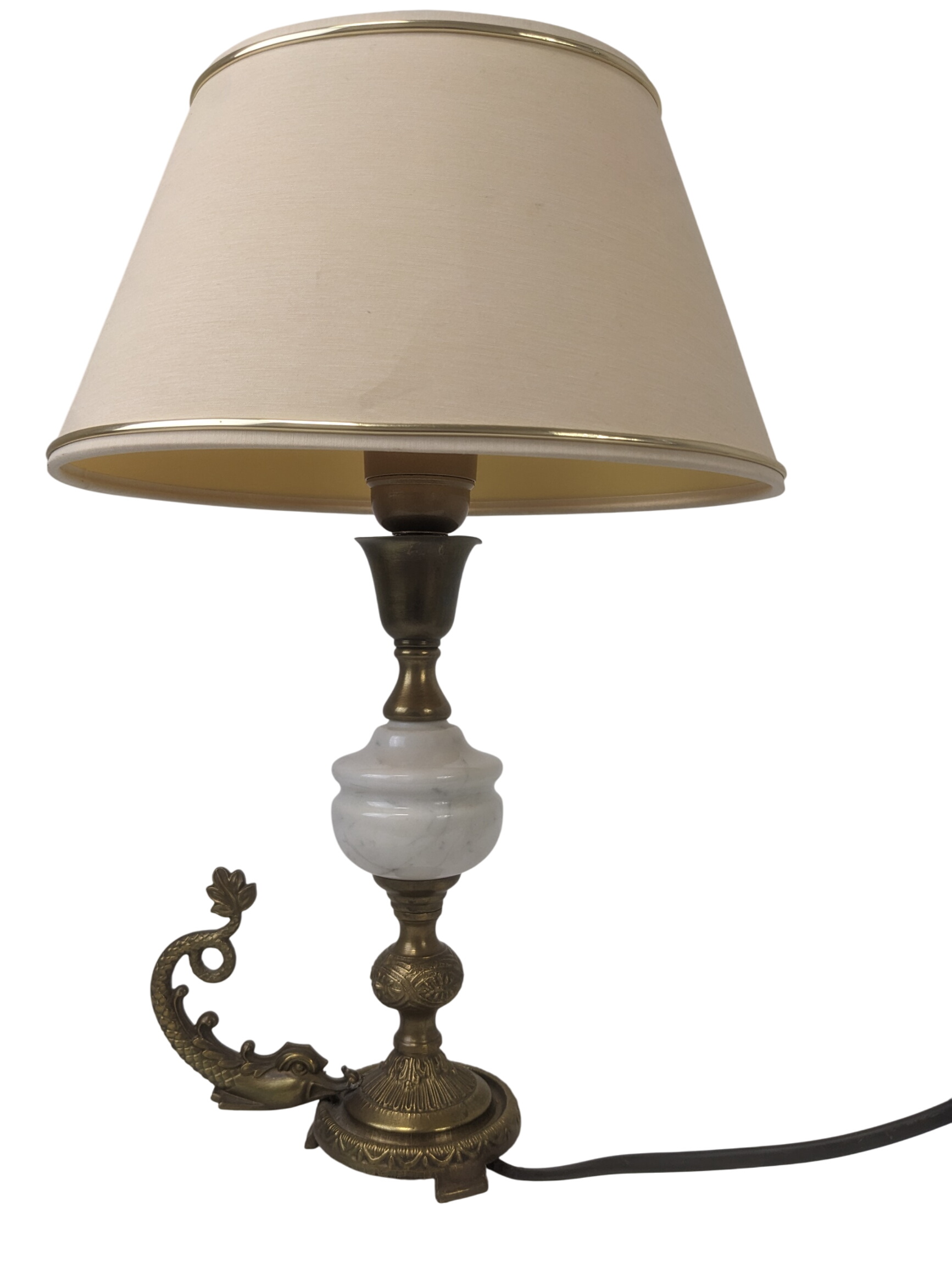 Acheter Lampe de chevet en laiton et marbre Bon état - 37,00 € Lampe de chevet en laiton et marbre Bon état reconditionné disponible sur Label Emmaüs