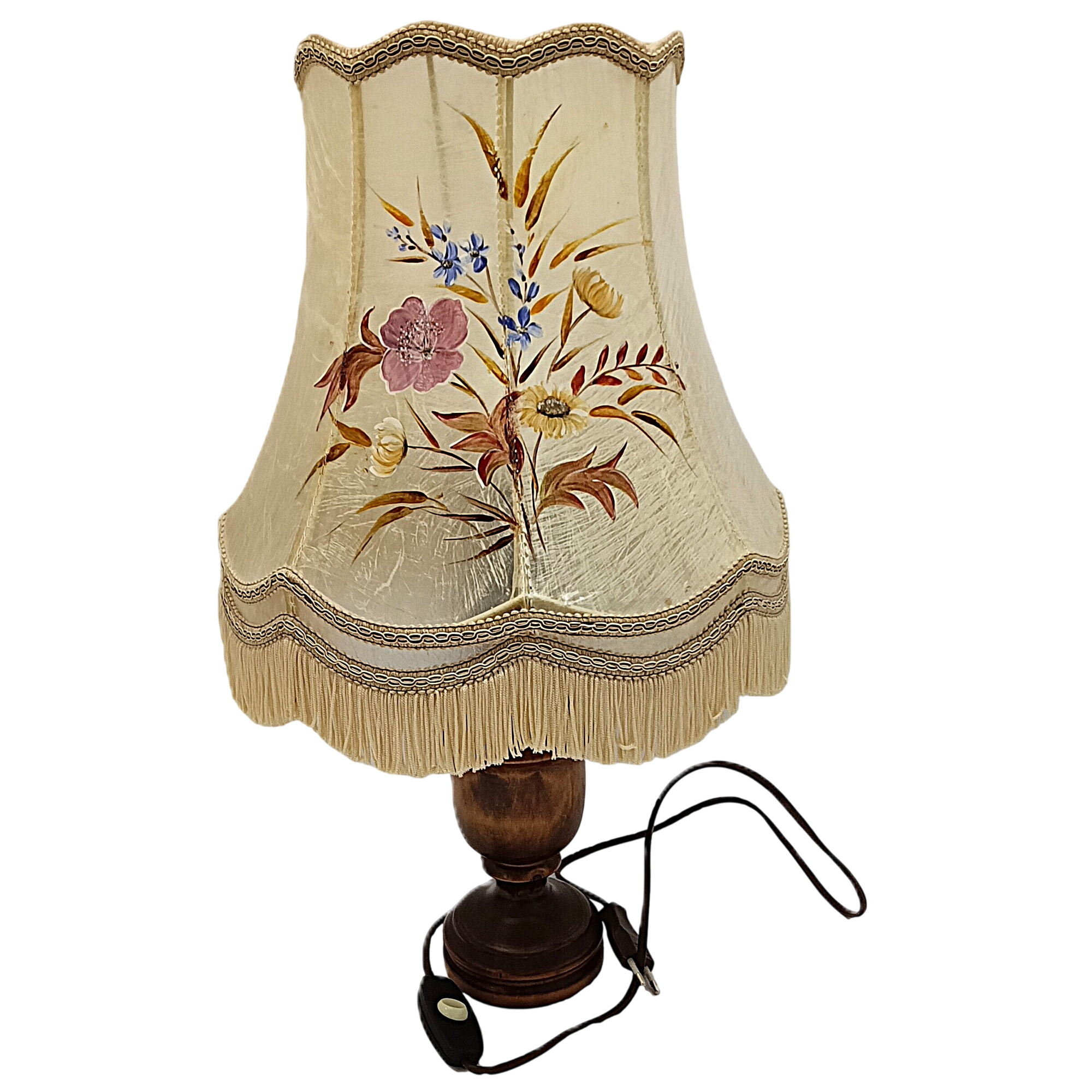 Lampe de table abat-jour rigide décor floral fabrication artisanale h 53 cm Bon état - alternatives disponibles sur Dero Lampe de table abat-jour rigide décor floral fabrication artisanale h 53 cm Bon état reconditionné (offre indisponible)