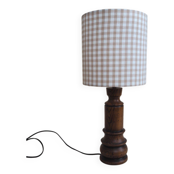 Lampe en bois brun Bon état reconditionné (offre indisponible)
