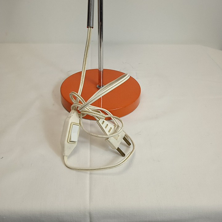 Voir photo 4 de Lampe en métal orange années 1970 Lampe en métal orange années 1970 reconditionné photo 4